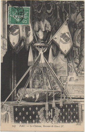 POSTAL DE FRANCIA. 127 PAU. LE CHATEAU. BERCEAU DE HENRI lV