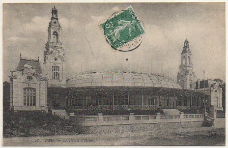 POSTAL DE FRANCIA. 28  PAU. LE PALAIS D'HIVER