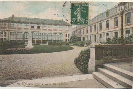 POSTAL DE FRANCIA. PARIS. LYCÉE JANSON DE SAILLY