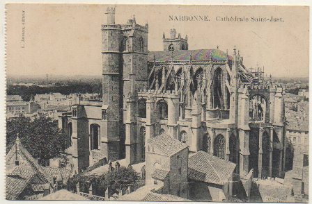 POSTAL DE FRANCIA. NARBONNE. CATHEDRALE SAINT-JUSTE