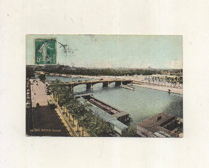 POSTAL DE FRANCIA. PARIS. PORT DE LA CONCORDE