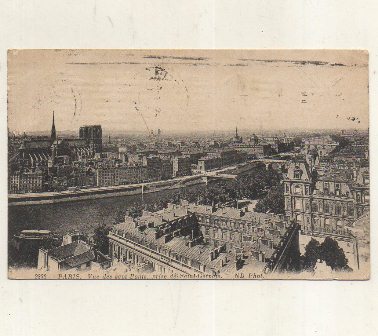 POSTAL DE FRANCIA. PARIS. VUE DES SEPT PONTS