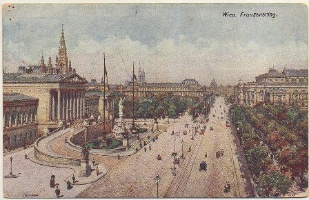 POSTAL DE ALEMANIA. WIEN. FRANZENSRING