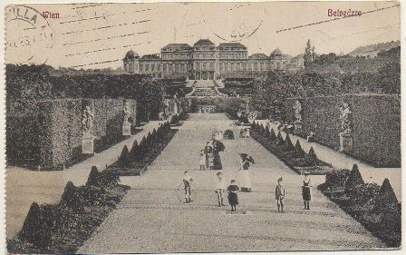POSTAL DE ALEMANIA. WIEN. BELVEDERE