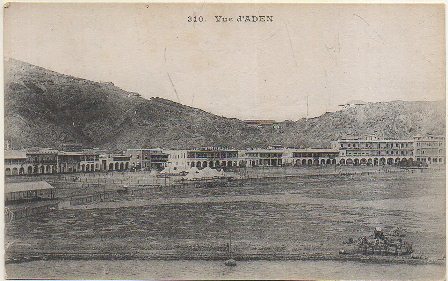 POSTAL DE FRANCIA. VUE D'ADEN