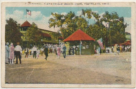 POSTAL DE OHIO. CLEVELAND. GENERAL VIEW EUCLID BEACH PARK