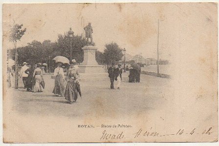 POSTAL DE FRANCIA. ROYAS. ESTATUE DE PELLETAN
