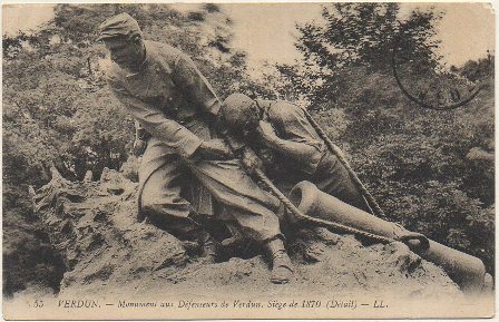 POSTAL DE FRANCIA. VERDUN. MONUMENT AUX DEFENSEURS DE VERDUN
