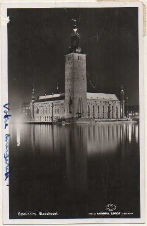 POSTAL DE SUECIA. ESTOCOLMO