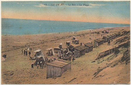 POSTAL DE FRANCIA. ILE DE RE. LE BOIS. LA PLAGE
