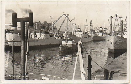 POSTAL DE SUECIA. GÄVLE. INRE HAMNEN