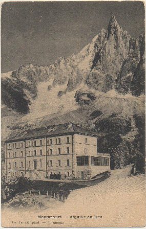 POSTAL DE FRANCIA. MONTANVERT. ALGUILLE DU DRU