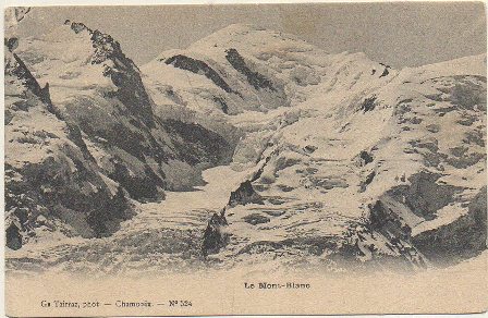 POSTAL DE FRANCIA. LE MONT BLANC