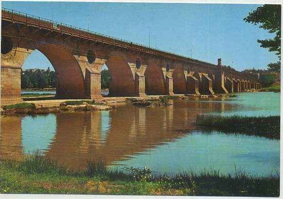 POSTAL DE EXTREMADURA. BADAJOZ. PUENTE SOBRE EL RIO GUADIANA