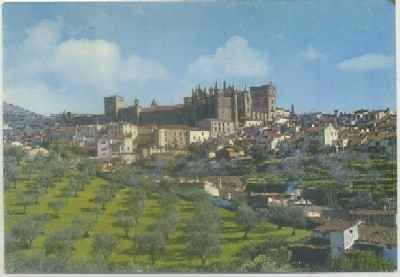 POSTAL DE CACERES. GUADALUPE. VISTA GENERAL DEL MONASTERIO DESDE EL SUR Nº 1