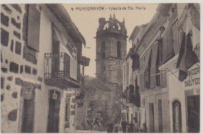 POSTAL ANTIGUA DE CACERES. MONTEMAYOR. IGLESIA DE SANTA MARIA Nº 6