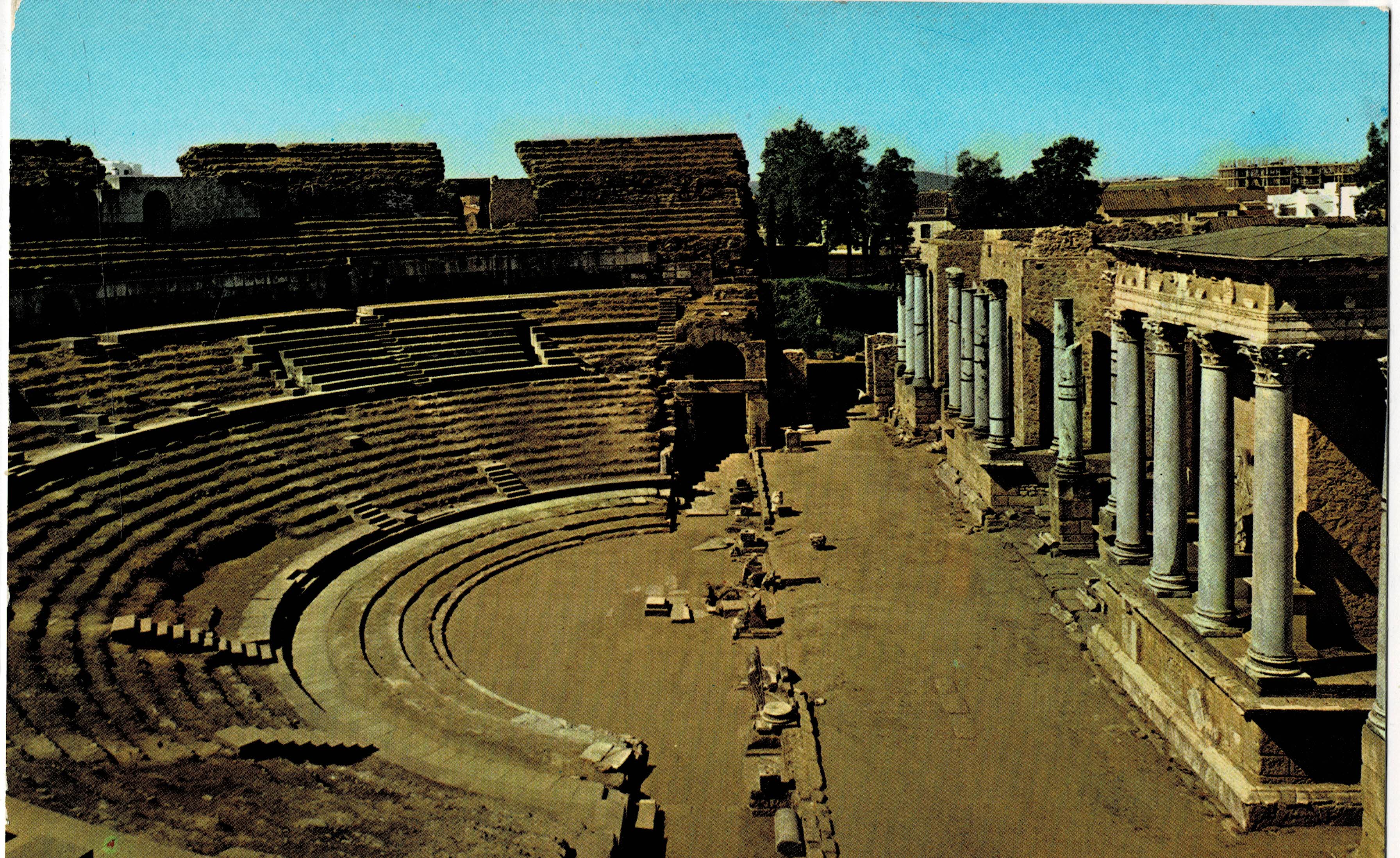 POSTAL MODERNA DE EXTREMADURA. MERIDA. ANFITEATRO ROMANO