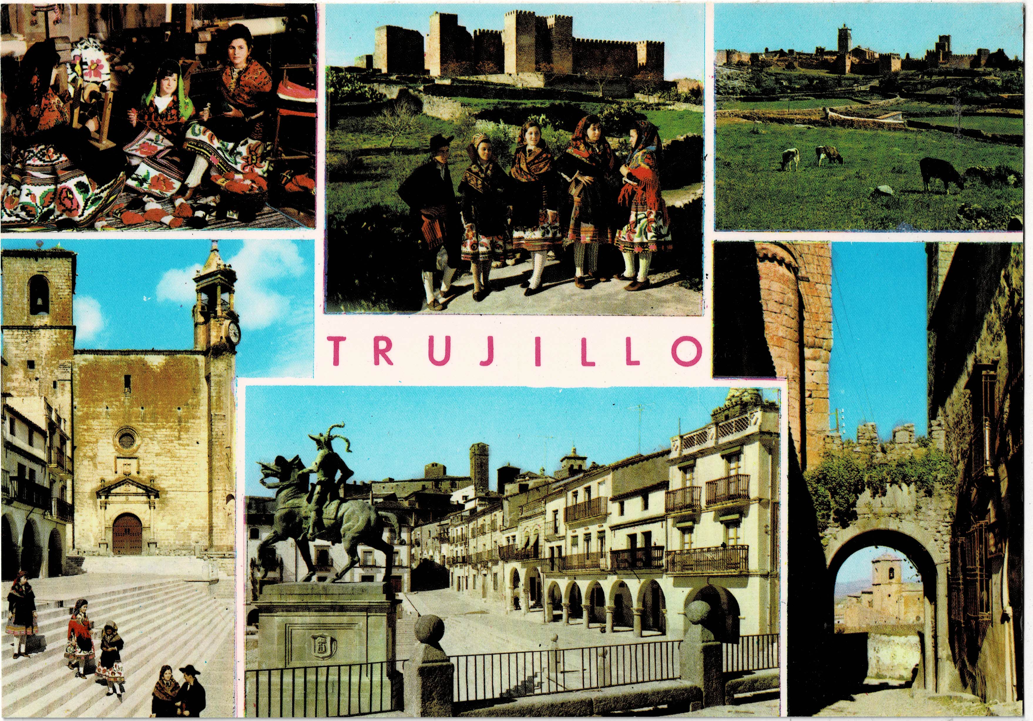 POSTAL MODERNA DE EXTREMADURA. TRUJILLO. VARIAS VISTAS