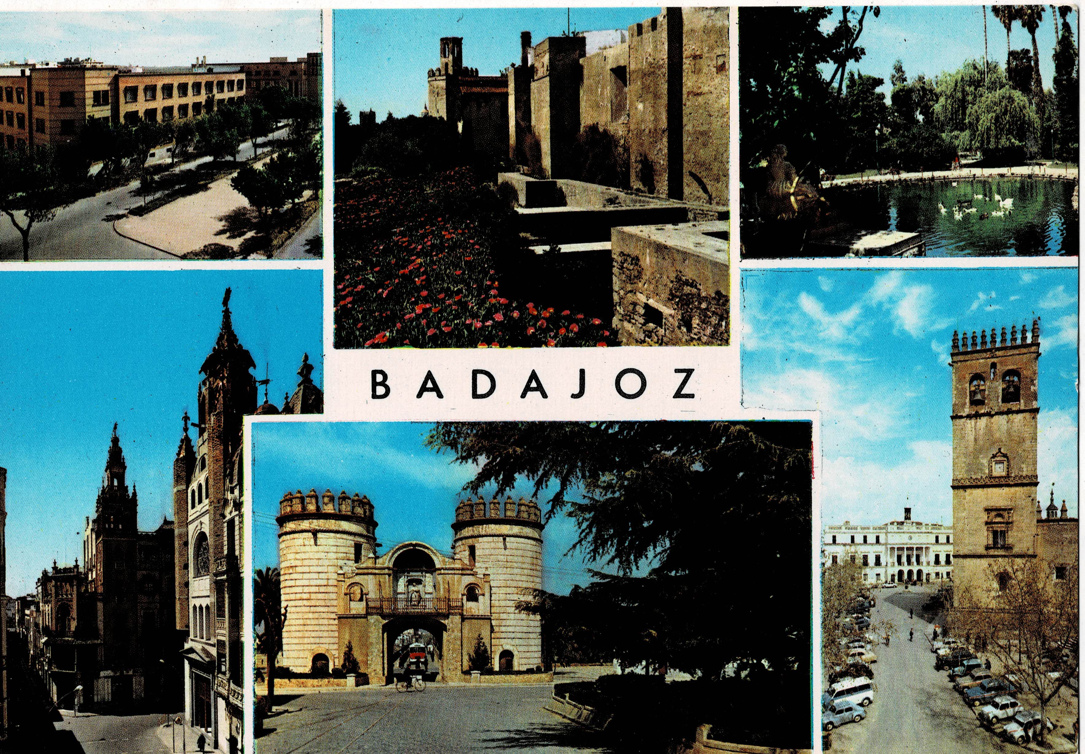 POSTAL MODERNA DE EXTREMADURA. BADAJOZ. VARIAS VISTAS
