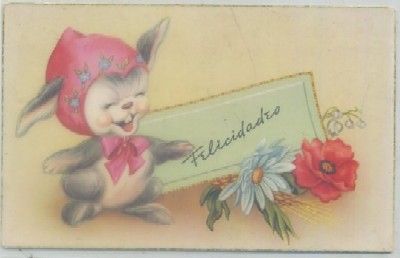 POSTAL DE FELICITACION. FELICIDADES SERIE 523 / A