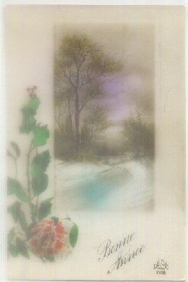 POSTAL DE FELICITACION. BONNE ANNEE