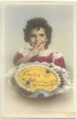 POSTAL DE FELICITACION. NUESTRA FELICITACION