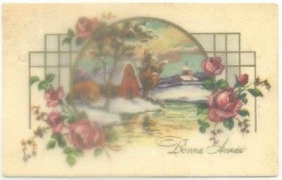 POSTAL DE FELICITACION. BONNE ANNEE