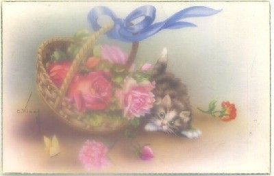 POSTAL DE FELICITACION. FLORES