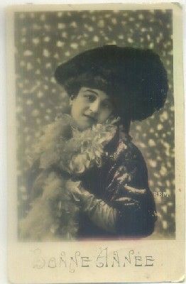 POSTAL DE FELICITACION. BONNE ANNEE