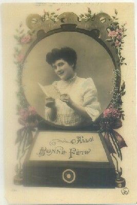 POSTAL DE FELICITACION. ALLO BONNE FETE