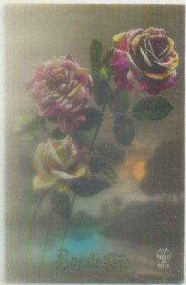 POSTAL DE FELICITACION. BONNE FETE