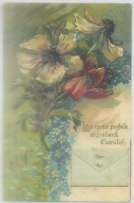 POSTAL DE FELICITACION. LA CARTE POSTALES ENTRETIENE L'AMITIE