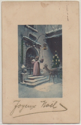 POSTAL DE FELICITACION. JOYEUX NOEL