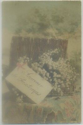 POSTAL DE FLORES. SOUVENIR DE PRINTEMPS