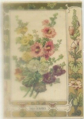 POSTAL DE FLORES. ROSE TREMIERE Nº 21