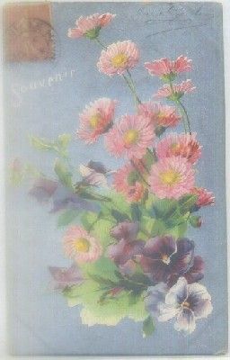 POSTAL DE FLORES. SOUVENIR