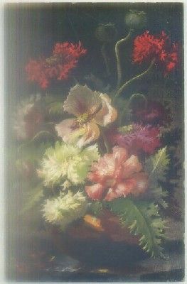 POSTAL DE FLORES. SERIE 385