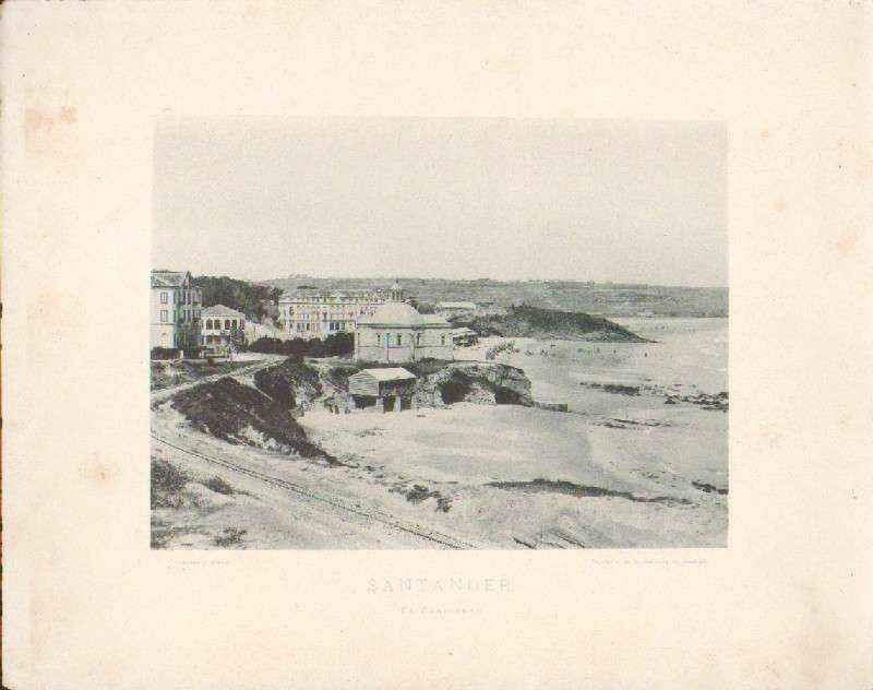 FOTOTIPIA DE SANTANDER. EL SARDINERO. AÑO 1892.