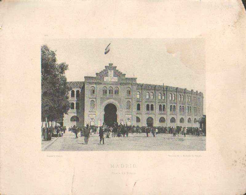 FOTOTIPIA DE MADRID. PLAZA DE TOROS. AÑO 1893.