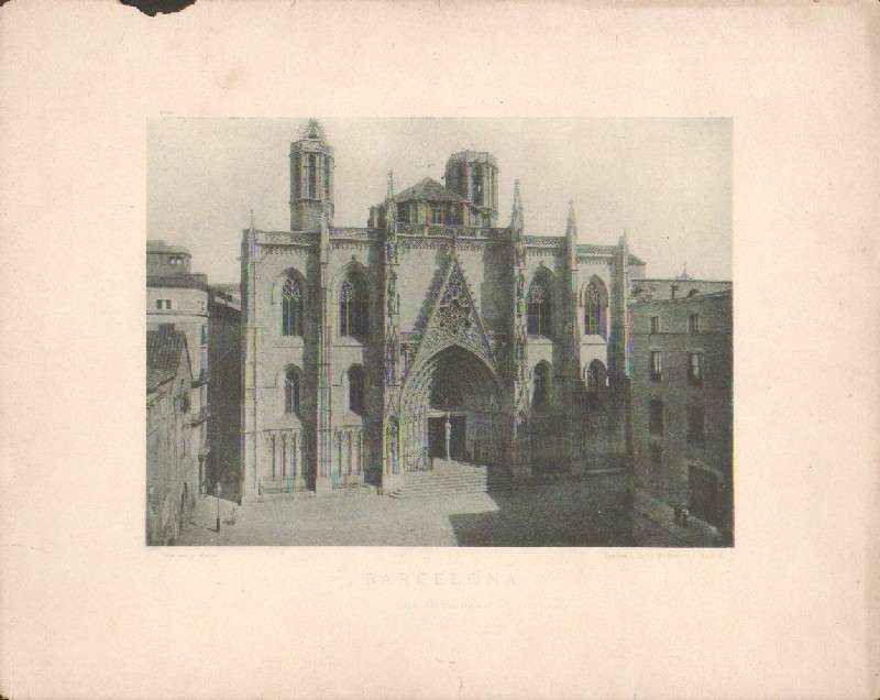FOTOTIPIA DE BARCELONA. LA CATEDRAL. AÑO 1892.