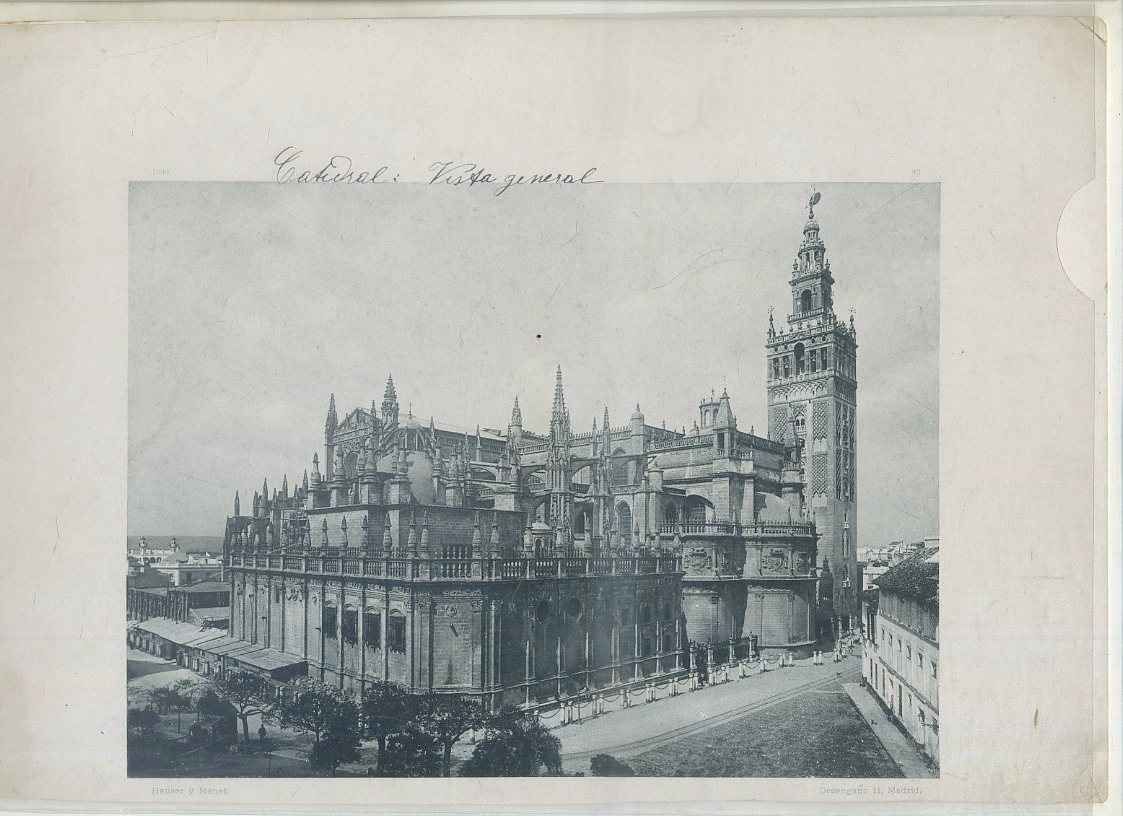 FOTOTIPIA DE SEVILLA. CATEDRAL VISTA GENERAL. AÑO 1890
