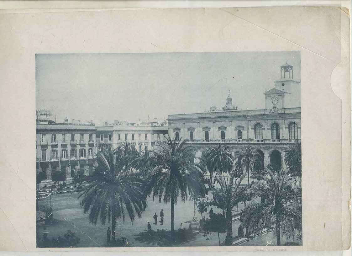 FOTOTIPIA DE SEVILLA. PLAZA NUEVA. AYUNTAMIENTO. AÑO 1890-1900 APROX.