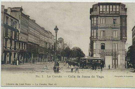 POSTAL ANTIGUA DE GALICIA (REPRODUCCION): CORUÑA. Nº 7. CALLE JUANA DE VEGA