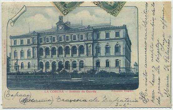 POSTAL ANTIGUA DE GALICIA (REPRODUCCION): CORUÑA. INSTITUTO DA GUARDA