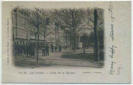 POSTAL ANTIGUA DE GALICIA (REPRODUCCION): CORUÑA. CALLE DE LA MARINA
