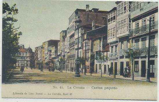 POSTAL ANTIGUA DE GALICIA (REPRODUCCION): CORUÑA. CANTON PEQUEÑO