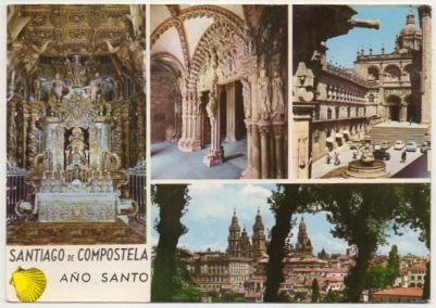 POSTAL DE SANTIAGO DE COMPOSTELA. AÑO SANTO