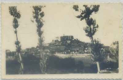 POSTAL DE LUGO. MONTFORTE DE LEMOS. VISTA DEL MONTE Y CONVENTO DE SAN VICENTE