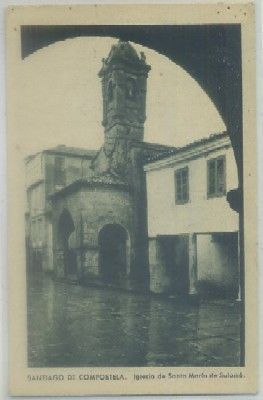 POSTAL ANTIGUA DE LA CORUÑA. SANTIAGO DE COMPOSTELA. IGL. STA. MARIA DE SALOME