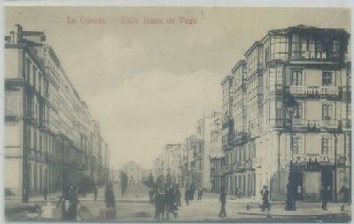POSTAL ANTIGUA DE LA CORUÑA. CALLE JUANA DE VEGA